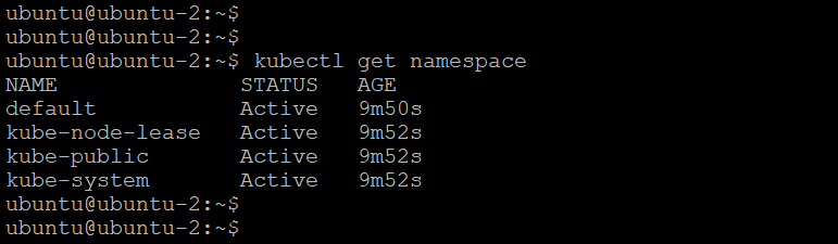 minikube cluster namespaces