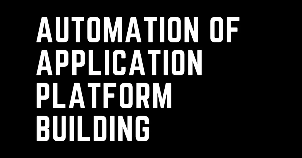 automation of application platform building using terraform, ansible & jenkins